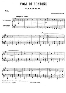 Voli di Rondine: For mandolin and guitar by Carlo Graziani-Walter