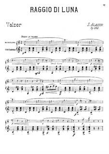 Pieces for Mandolin and Piano, Op.262: Raggio di Luna, for mandolin and guitar by Serafino Alassio