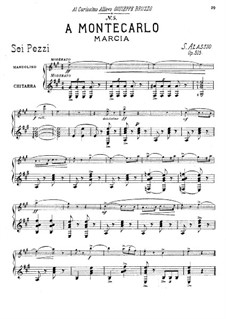 A Montecarlo, Op.515: For mandolin and guitar by Serafino Alassio