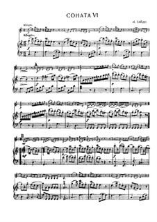 Sonata No.6 in C Major: Full score, Solo part by Joseph Haydn