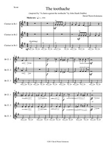The toothache: For clarinet trio by David W Solomons