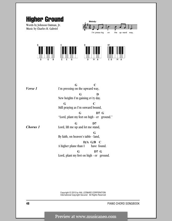 Higher Ground: Lyrics and chords by Charles Hutchinson Gabriel