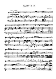 Sonata No.7 in F Major: Full score, Solo part by Joseph Haydn