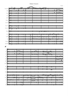 Clarinet Concerto: Clarinet Concerto by Jehan Vergnaye