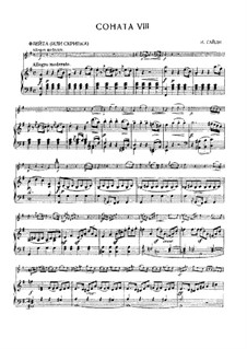 Sonata No.8 in G Major: Full score, Solo part by Joseph Haydn