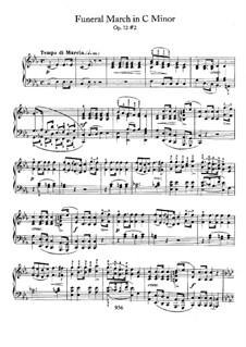 Sonata for Piano No.2 in B Flat Minor, Op.35: Movement III, for piano by Frédéric Chopin