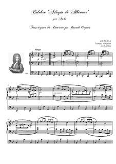 Adagio in G Minor: For organ by Tomaso Albinoni