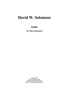 Suite: For flute and piano by David W Solomons