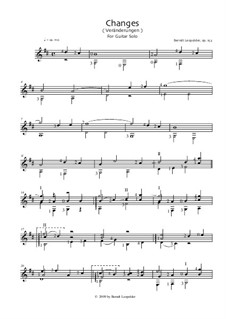 Changes, Op.153: Für Gitarre by Berndt Leopolder