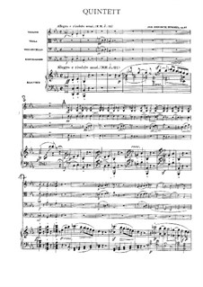 Piano Quintet in E Flat Minor, Op.87: Full score by Johann Nepomuk Hummel