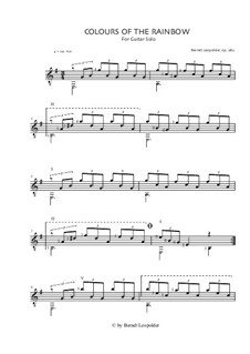 Colours Of The Rainbow, Op.282 by B. Leopolder - sheet music on MusicaNeo