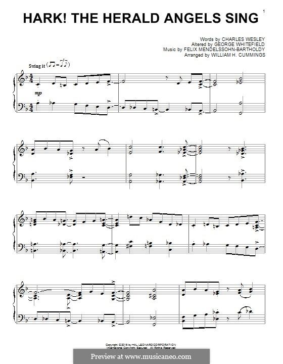 Piano version: For a single performer by Felix Mendelssohn-Bartholdy