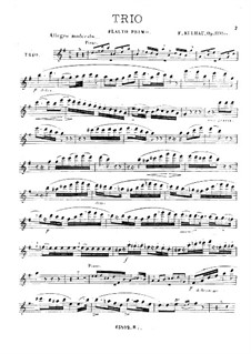 Trio for Piano and Two Flutes, Op.119: Flute I part by Friedrich Kuhlau