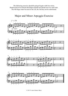 Major and Minor Arpeggio Exercise: Major and Minor Arpeggio Exercise by Yvonne Johnson