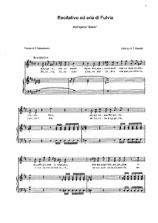 Ezio, HWV 29: Recitativo ed aria di Fulvia by Georg Friedrich Händel