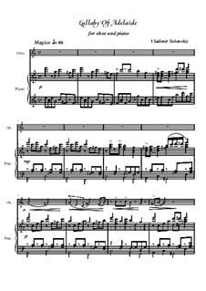 Lullaby Of Adelaide: For oboe and piano by Vladimir Solonskiy