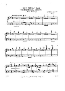 A Musical Snuffbox, Op.32: For piano by Anatoly Lyadov