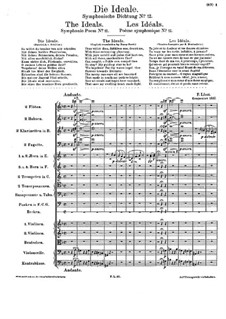 Symphonic Poem No.12 'The Ideals' for Orchestra, S.106: Full score by Franz Liszt