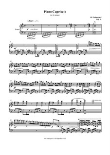 Piano Capriccio, Op.10: Piano Capriccio by Ali Jahangard