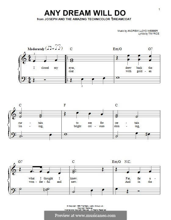 Any Dream Will Do (Joseph and The Amazing Technicolor Dreamcoat) by A.L