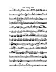 Grand Solo in C Minor: Double bass part by Domenico Dragonetti