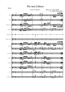 Por Una Cabeza: For symphonic orchestra by Carlos Gardel