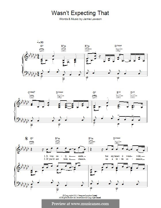 Wasn't Expecting That by J. Lawson - sheet music on MusicaNeo