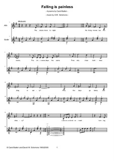 Falling is painless: For alto and guitar by David W Solomons