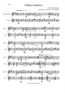 Falling is painless: For clarinet and guitar by David W Solomons
