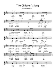 The Children's Song, Op.2: The Children's Song by Heather Houghton