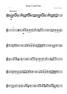 Sexy Cool Sax by F. Pustilnik - sheet music on MusicaNeo