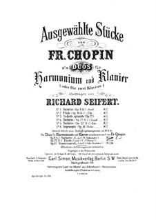 No.2 in E Flat Major: For harmonium and piano by Frédéric Chopin