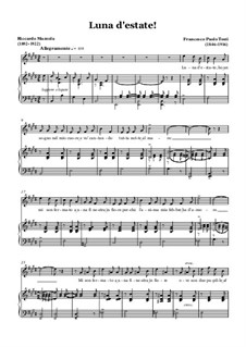 Luna d'estate!: E Major by Francesco Paolo Tosti