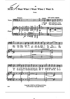 I Want What I Want When I Want It: For voice and piano by Victor Herbert