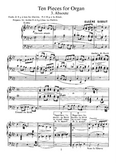 Ten Pieces for Organ: No.3 Absoute by Eugène Gigout