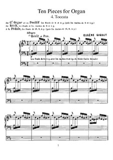 Ten Pieces for Organ: No.4 Toccata by Eugène Gigout