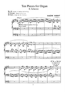 Ten Pieces for Organ: No.8 Scherzo by Eugène Gigout