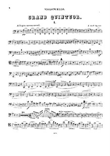 Piano Quintet in A Minor, Op.107: Cell part by Joseph Joachim Raff