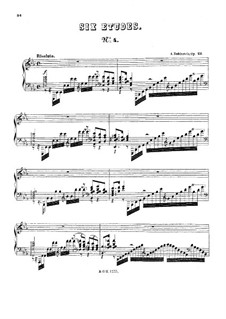 Six Etudes, Op.23: Etude No.4 in E Flat Major by Anton Rubinstein