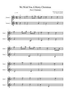 We Wish You a Merry Christmas: For two guitars (F Major) by folklore