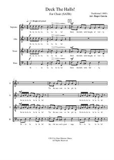 Vocal version: SATB by folklore