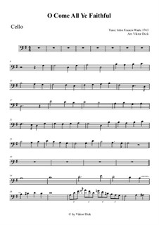 Instrumental version: For cello by John Francis Wade