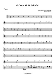 Instrumental version: For flute by John Francis Wade