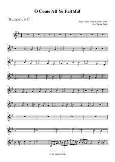 Instrumental version: For trumpet in C by John Francis Wade