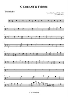 Instrumental version: For trombone by John Francis Wade