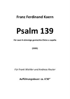 Psalm 139: Psalm 139 by Franz Ferdinand Kaern