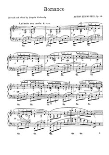 Six soirées á Saint-Petersburg, Op.44: No.1 Romance by Anton Rubinstein