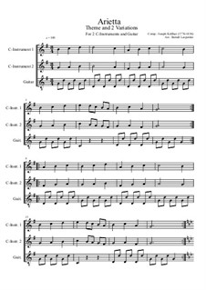Arietta: For two C-instruments and guitar (G Major) by Joseph Küffner