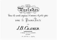 26 Preludes: 26 Preludes by Johann Baptist Cramer
