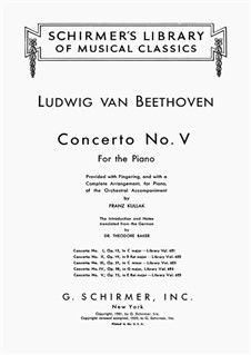 Complete Concerto: Version for two pianos four hands by Ludwig van Beethoven